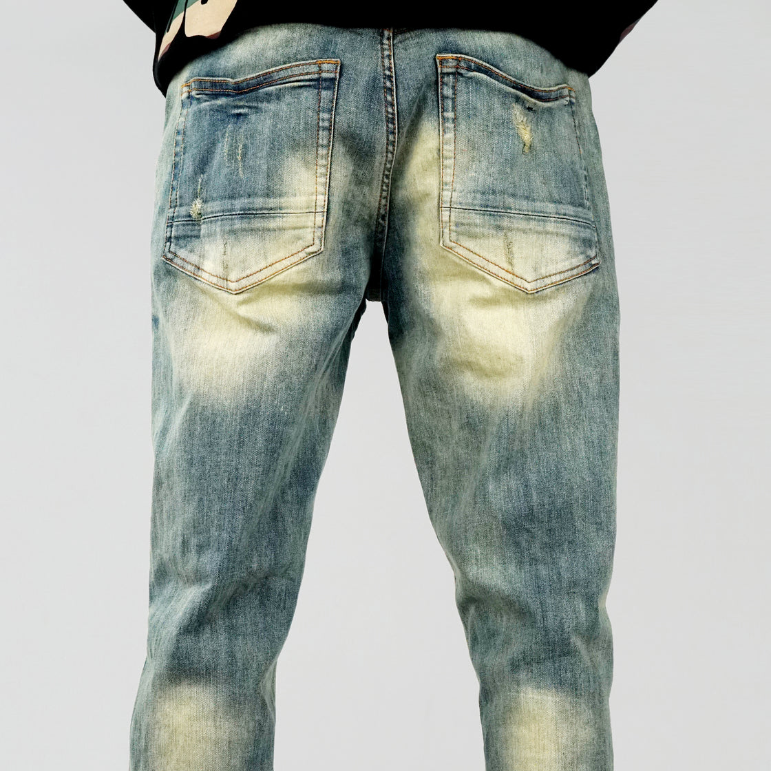 MENS RIP & REPAIRED JEANS