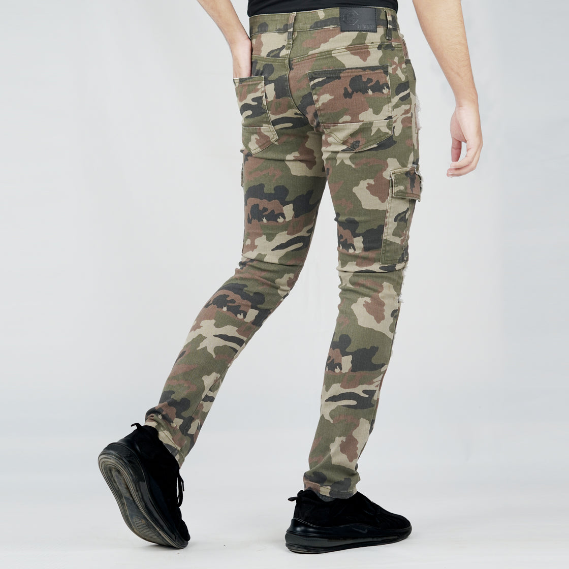 MENS RIP & REPAIRED CARGO TWILL PANTS (TWILL)