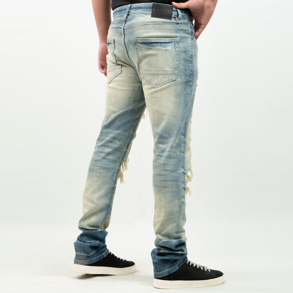 MEN’S RIP & REPAIR PANTS OT25305 (DENIM)