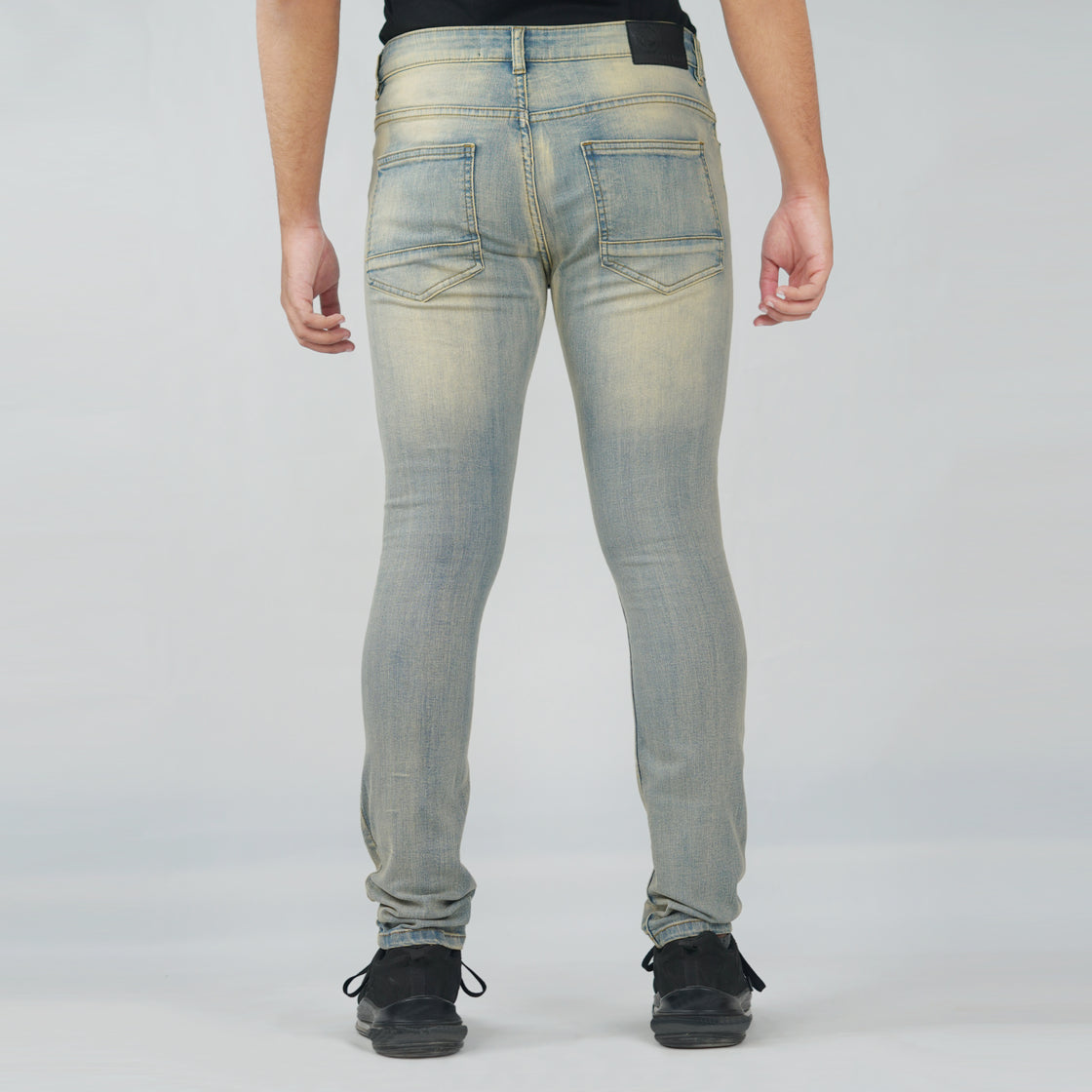 RIB& REPAIRED JEANS (DENIM)