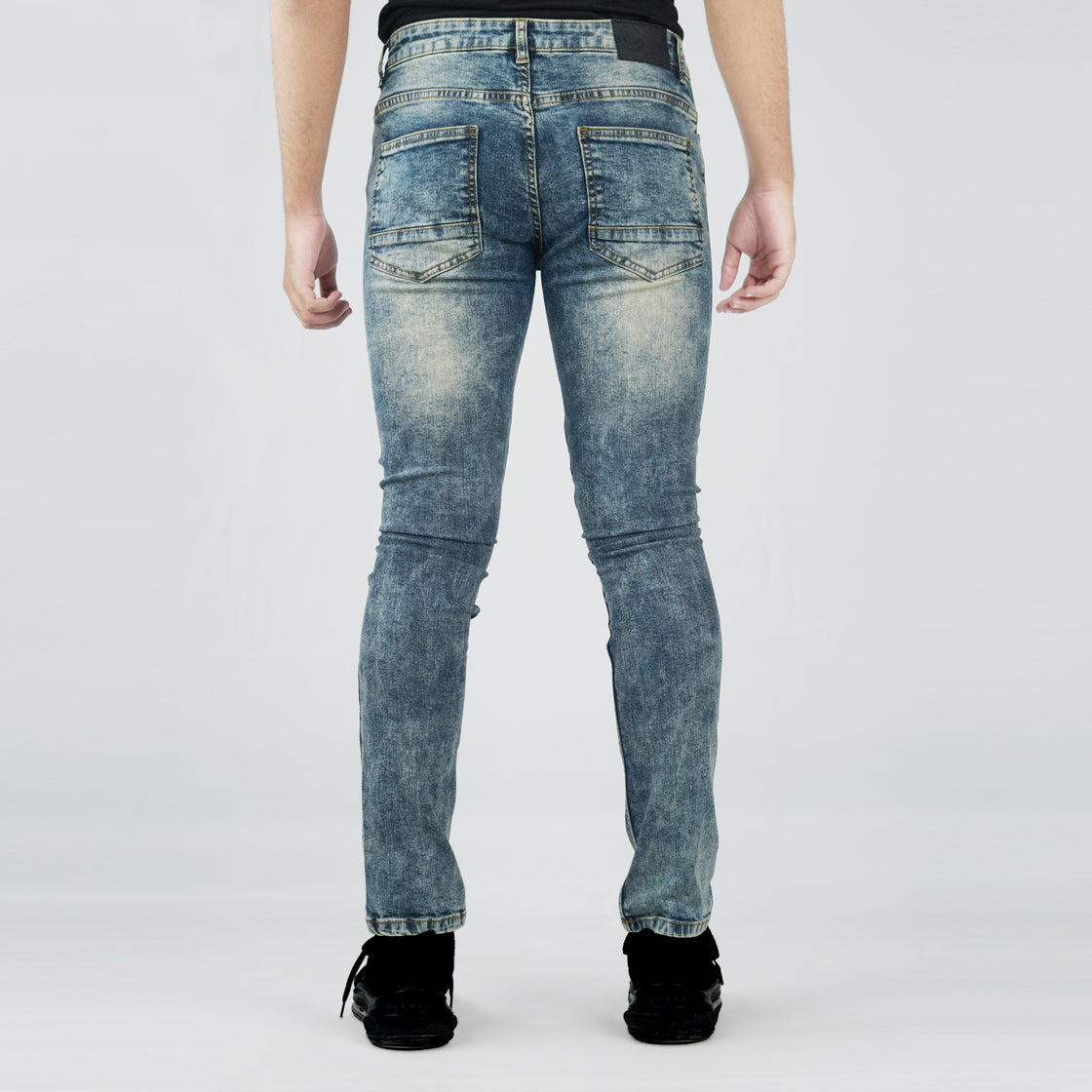 RIB& REPAIRED JEANS (TWILL)