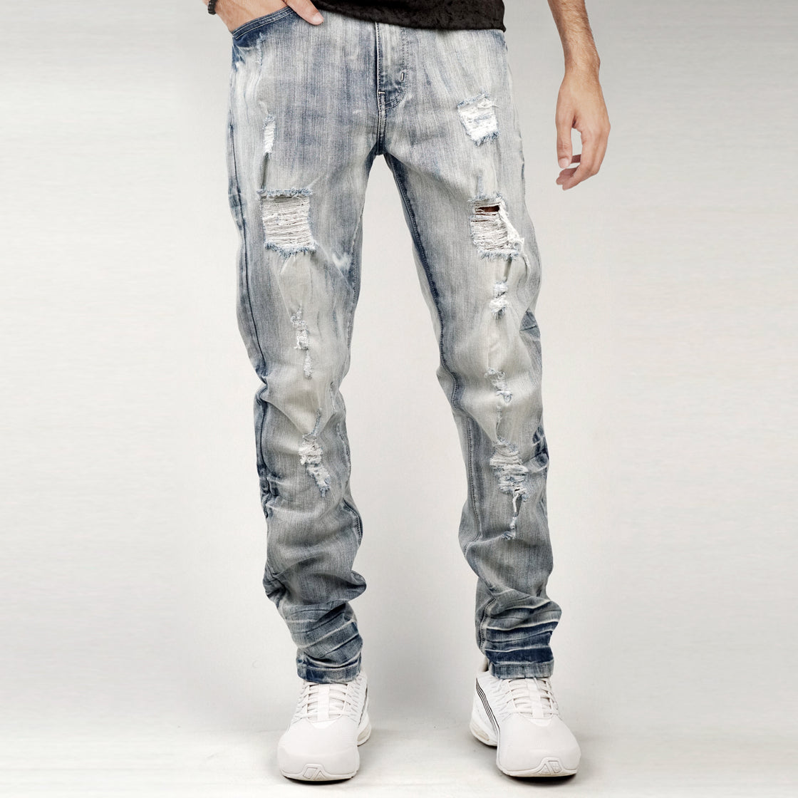 MENS RIP & REPAIRED JEANS