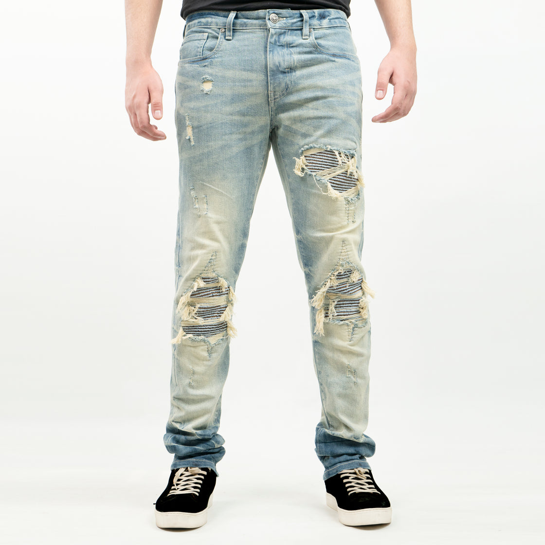 MEN’S RIP & REPAIR PANTS OT25305 (DENIM)