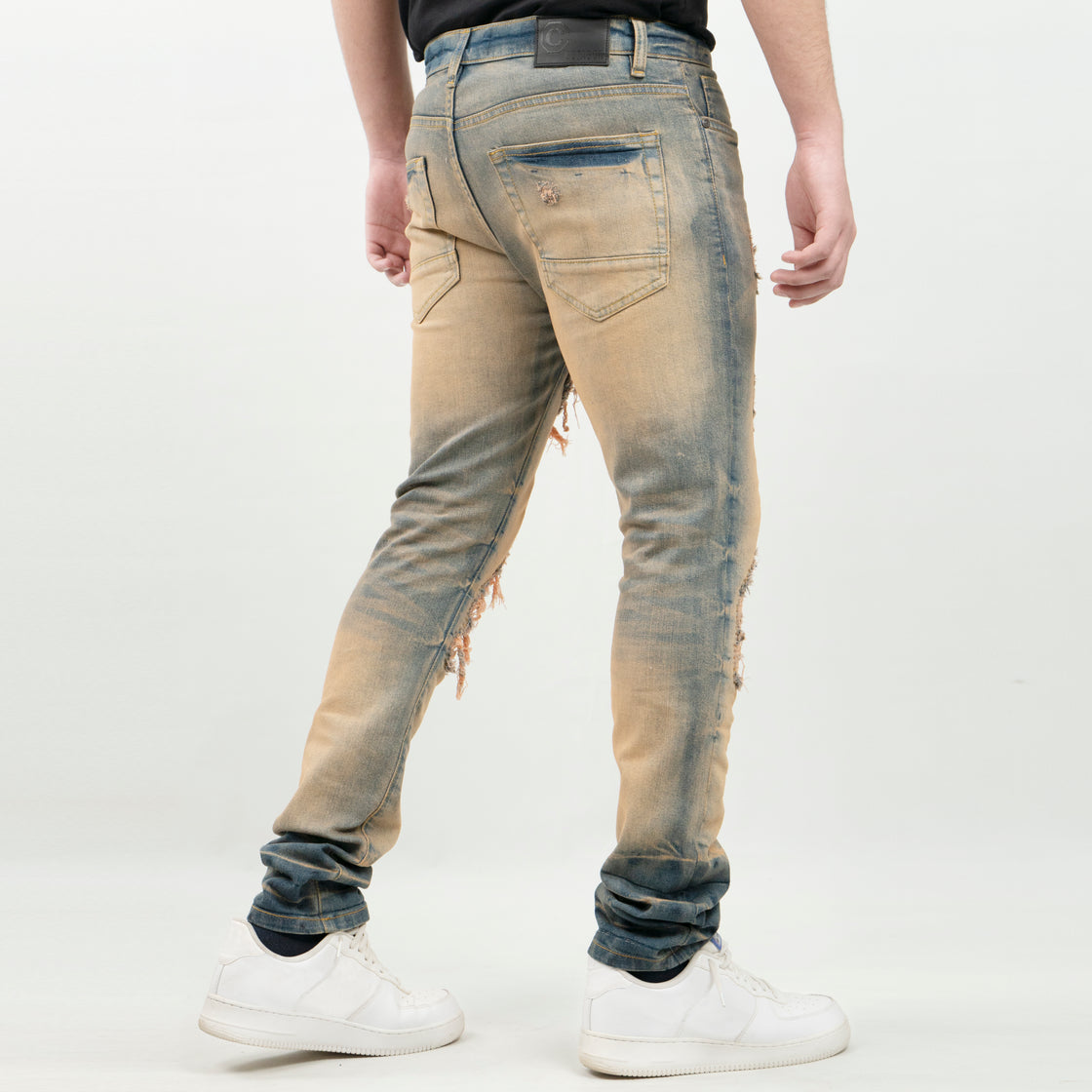 MEN’S RIP & REPAIR PANTS OT25305 (DENIM)