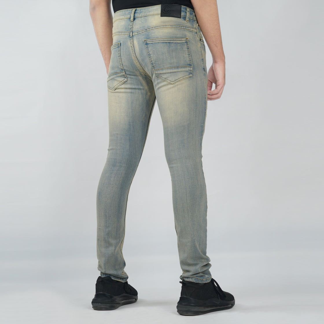 RIB& REPAIRED JEANS (DENIM)